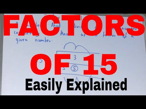 Factors of 15|How to find factors of 15|Write down factors of 15|Find all factors of 15|15 factors
