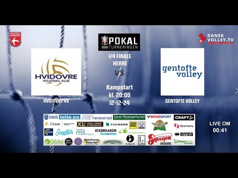 Pokal Hvidovre VK vs Gentofte volley kvartfinale 2024   12 december
