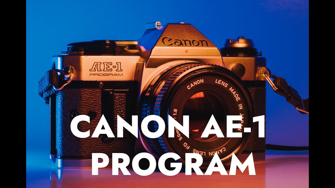 【完動品】Canon AE-1 PROGRAM + FD 50mm F1.8 Câmera Canon AE-1 Program com Lente 50mm f/1.8 - Fotografia Analógic