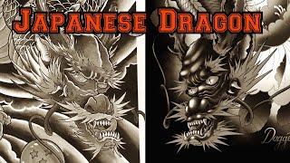 How to draw a Japanese Dragon