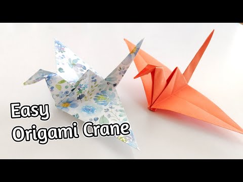 origami crane easy origami tutorial