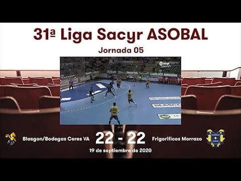 31ª Liga Sacyr ASOBAL J05: Blasgon/Bodegas Ceres VA - Frigoríficos Morrazo 22-22