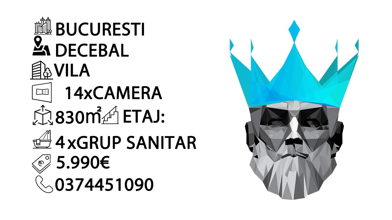 Tur video Vila 14 Camere // Centrala // Zona Decebal 