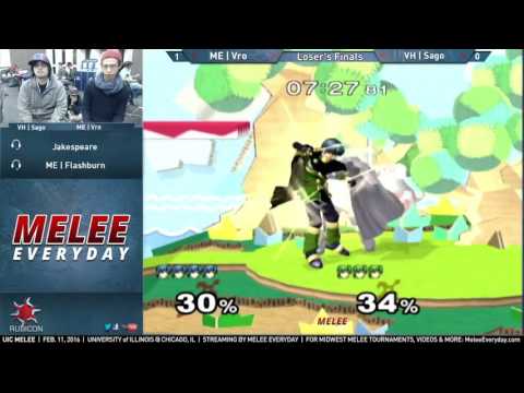 UIC Melee [2/11/16] - LF: ME | Vro (Marth) vs. VH | Sago (Muk Marth)