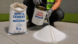 Mix WHITE CEMENT with VARNISH and see the impossible result that shocked everyone!