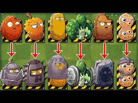 All NUT & DEF Plants Level 1 vs Mid vs Max Level - Who Will Win? - PvZ 2 Battlez