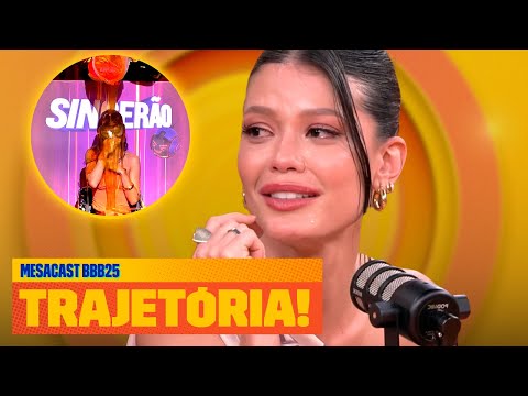 VITÓRIA STRADA assiste à sua TRAJETÓRIA no BBB e se EMOCIONA! 🥹| Mesacast BBB | BBB 25