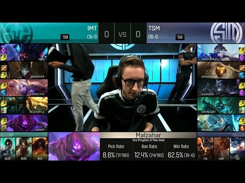 IMT vs TSM 2 Games - S6 NA LCS Summer 2016 W9D1 - Immortals vs Team SoloMid