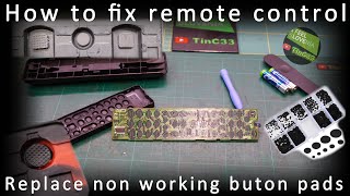 How to repair remote control - when cleaning doesn
