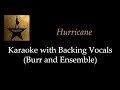 Hamilton - Hurricane - Karaoke with Backing Vocals (Burr and Company)