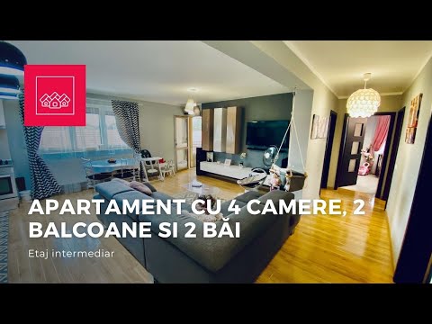 Apartament de vanzare in Sibiu -4 camere, 2 bai si 2 balcoane-
