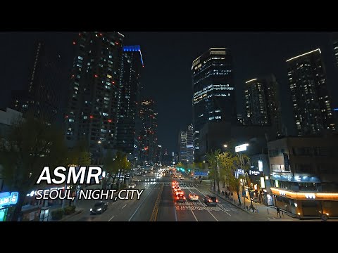 City Sounds and Traffic Ambience ASMR for Sleep and Study | Relaxing City at Night