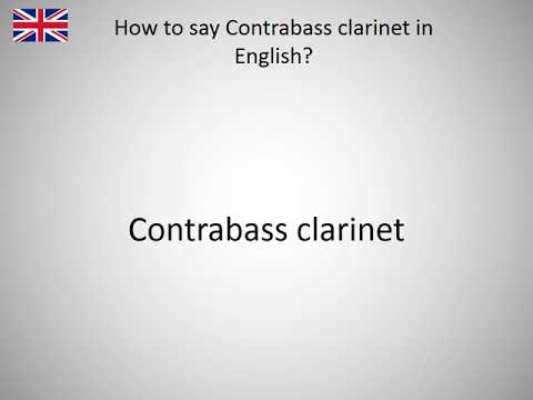 How to say Contrabass clarinet in English?