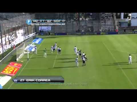 Gol de Correa  Gimnasia 3   Quilmes 1  Fecha 18  Torneo Inicial 2013  Fútbol Para Todos