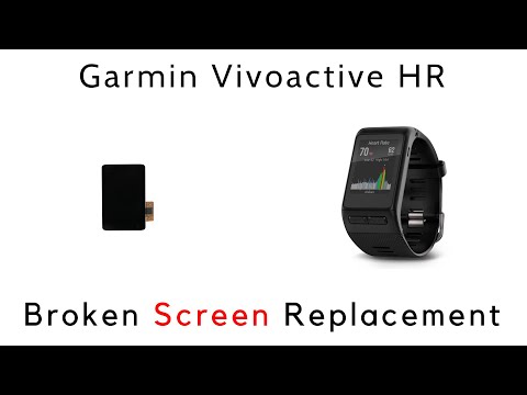 How to Replace Install Broken Touch Screen Garmin Vivoactive HR Smartwatch Replacement Steps