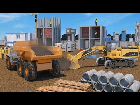 City Road Builder Simulator 2020 - Construction Machines Driving  - Android Gameplay