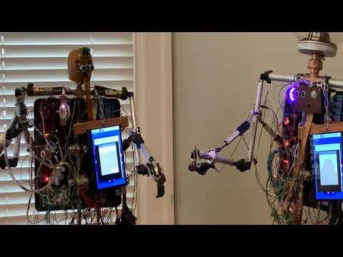 Autonomous Robots Discuss Happiness