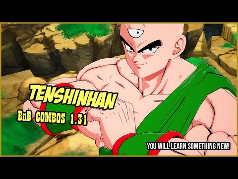 DBFZ 1.31 Tenshinhan BnB / Advanced Combos | DRAGON BALL FighterZ FINAL PATCH