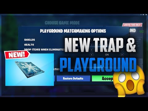 New Chiller Ice Trap Gameplay Fortnite Battle Royale Plus New - new chiller trap playground custom settings update gameplay fortnite battle royale