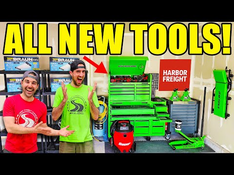 I Went On A $5000 HARBOR FREIGHT SHOPPING SPREE & Surprised My Editor With ALL NEW TOOLS!