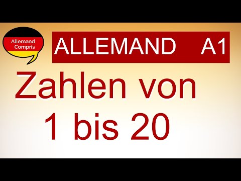 🇩🇪 Compter en allemand | Les nombres de 1 à 20 | #apprendreallemand