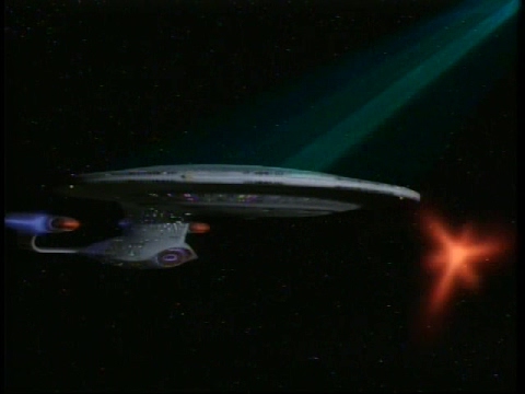 USS Enterprise vs the Borg cube