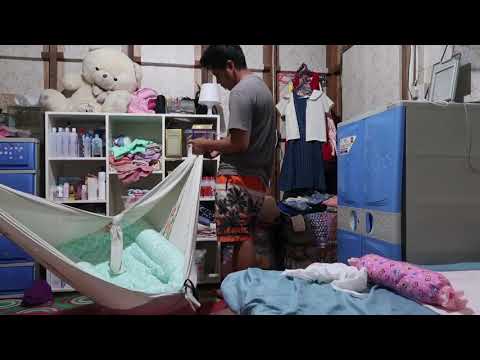 Papa cleaning our room and getting ready!| Irish and Ronel