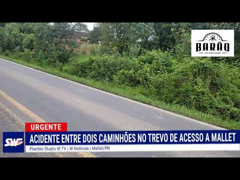 [AO VIVO] PLANTÃO STUDIO W | ACIDENTE ENTRE DOIS CAMINHÕES NO TREVO DE ACESSO A MALLET