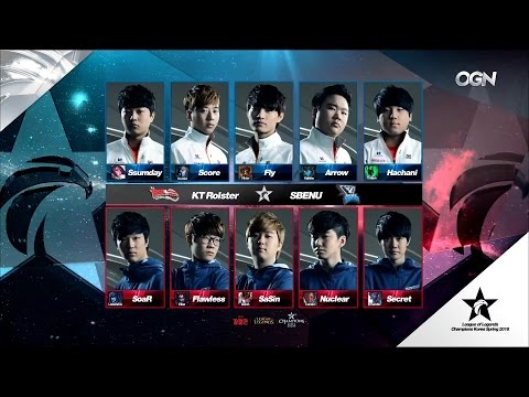 KT vs SSB Game 1 Highlights - KT ROLSTER vs SBENU SONICBOOM - LCK Week 1 - SPRING 2016