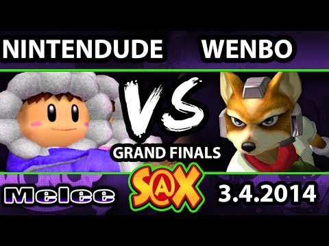 S@X Weekly - Nintendude (Ice Climbers) Vs. Wenbobular (Fox) SSBM Grand Finals - Smash Melee