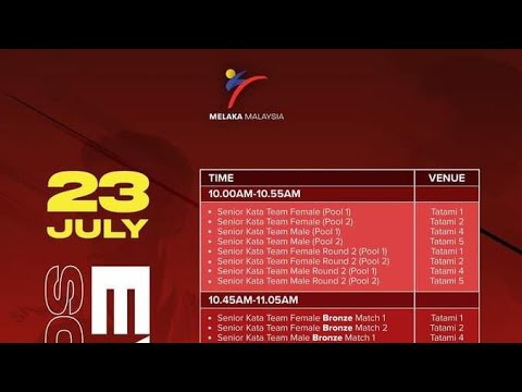 Day 3 - 19th Asian Senior Karate Championship and 2nd Para Karate Championships at #malaysia #MAKAF