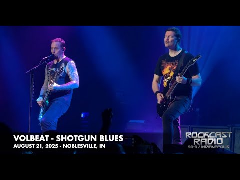 Volbeat Performs "Shotgun Blues" in Noblesville, IN on August 21, 2025