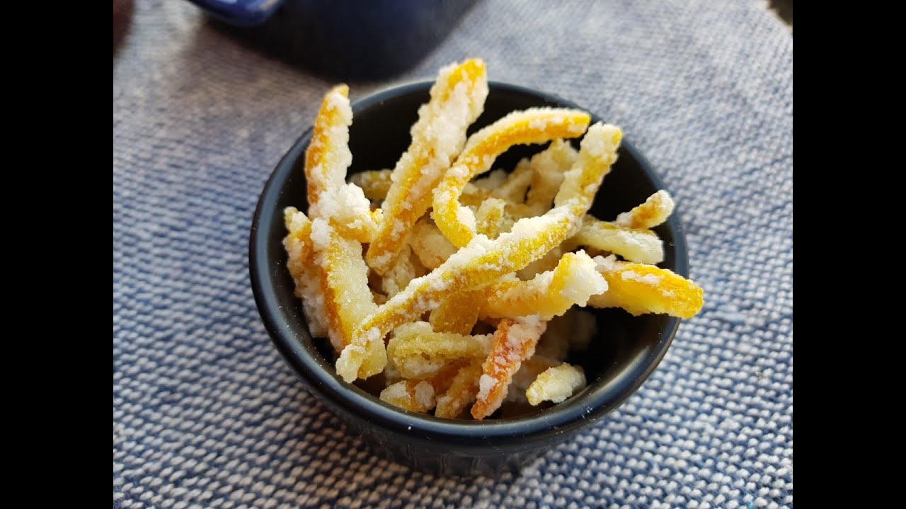 Casquinhas  de Laranja Cristalizadas | Faça e Venda