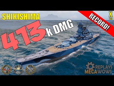 Shikishima 400K+ dmg | World of Warships Gameplay