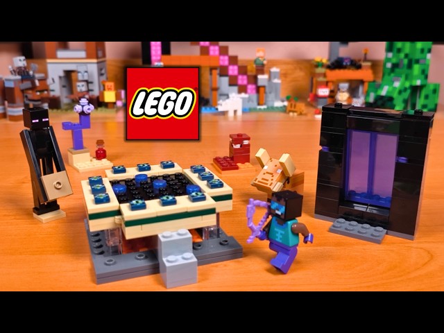 Vídeo relacionado con LEGO Minecraft El Viaje por el Nether y el Portal al End - Juguete de Construcción con Figuras de Héroe, Enderman y Hoglin Bebé - Regalo Gamer para Niños y Niñas de 7+ Años - 21584