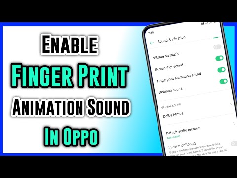 How To Enable Finger Print Animation Sound In Oppo ll Oppo Finger Print Animation Sound