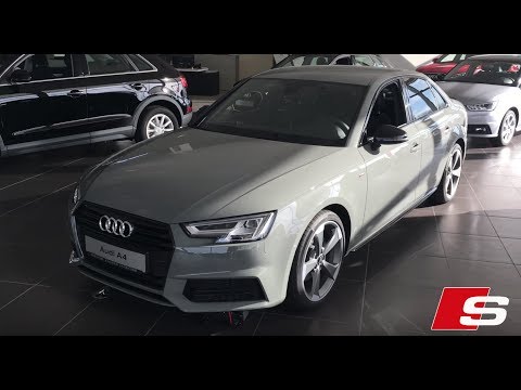 Audi A4 S-line (sport gray) 2018 in 4K