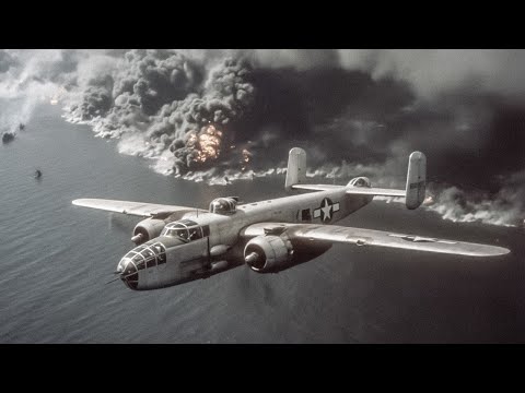 15 Minutes of Hell — B-25 Gunships Turned Japan’s Convoy Into a Deadly Floating Inferno