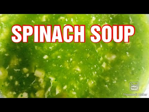 SPINACH SOUP COOKING BY Chef Roldan ANG SARAP