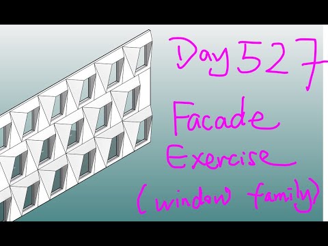 Everyday Revit (Day 527) Facade Exercise Window Method