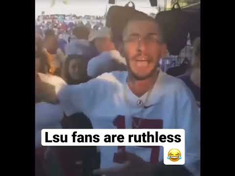 Lsu fan sticks finger in mans but 😂😂 #sports #football #viral #fyp #shorts #funny
