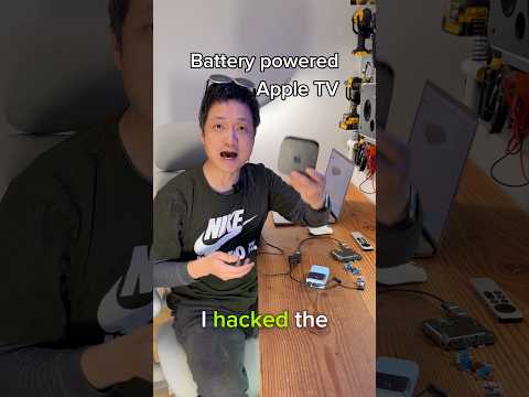 Battery powered Apple TV with universal fit for AR glasses. Compatible with Rokid and XReal