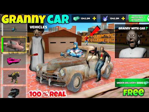 Granny Car In Rope Hero Vice Town Free Granny Car | New Update | Rope Hero Vice Town
