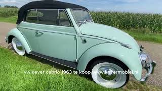 1963 Volkswagen kever cabrio 2 eigenaar oldtimer te koop