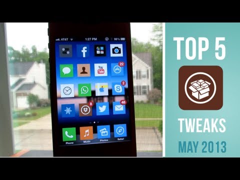 Top 5 Cydia Tweaks Of The Week - May 2013/Ep. 12 - iOS 6 Evasi0n Jailbreak