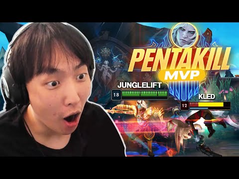 MY FIRST PENTAKILL AS A JUNGLER.. 1v9 Masterclass