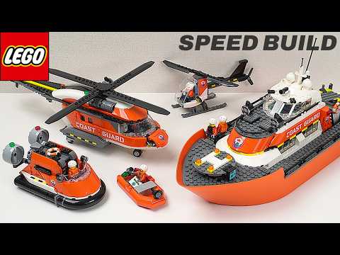 LEGO City 2026 Coast Guard Sets Compilation Speed Build
