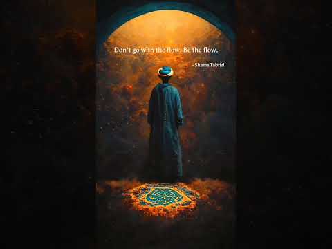 Shams Tabrizi • Be the Flow. #quotes