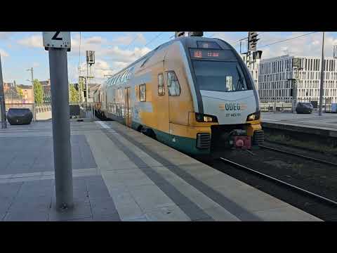 ODEG Class 445 - 445101 arriving  Berlin Hauptbahnhof Station on 12/09/25