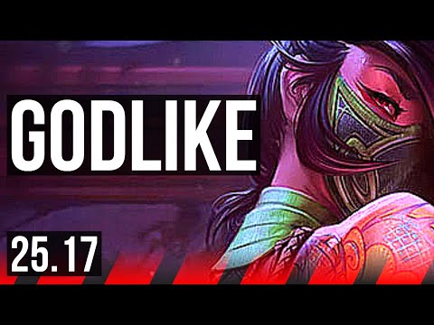 AKALI vs JAX (TOP) | 8 solo kills, Godlike | KR Master | 25.17